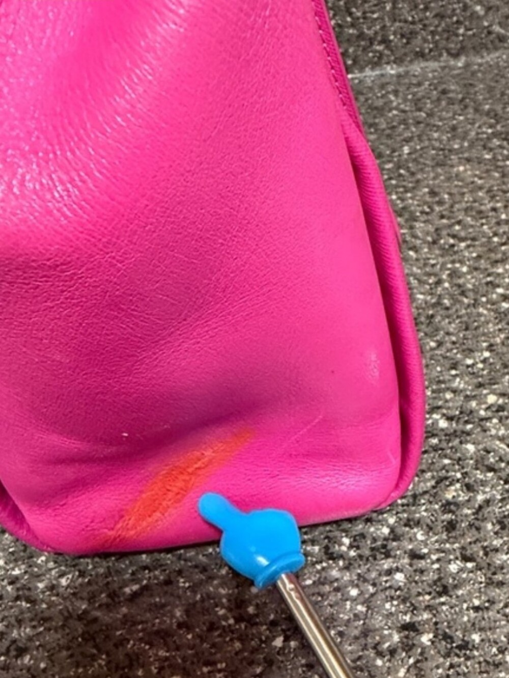 Authentic MCM Bright Pink Satchel - Picture 13 of 16